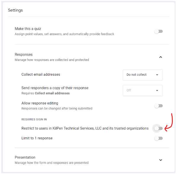 Google Form Screencap
